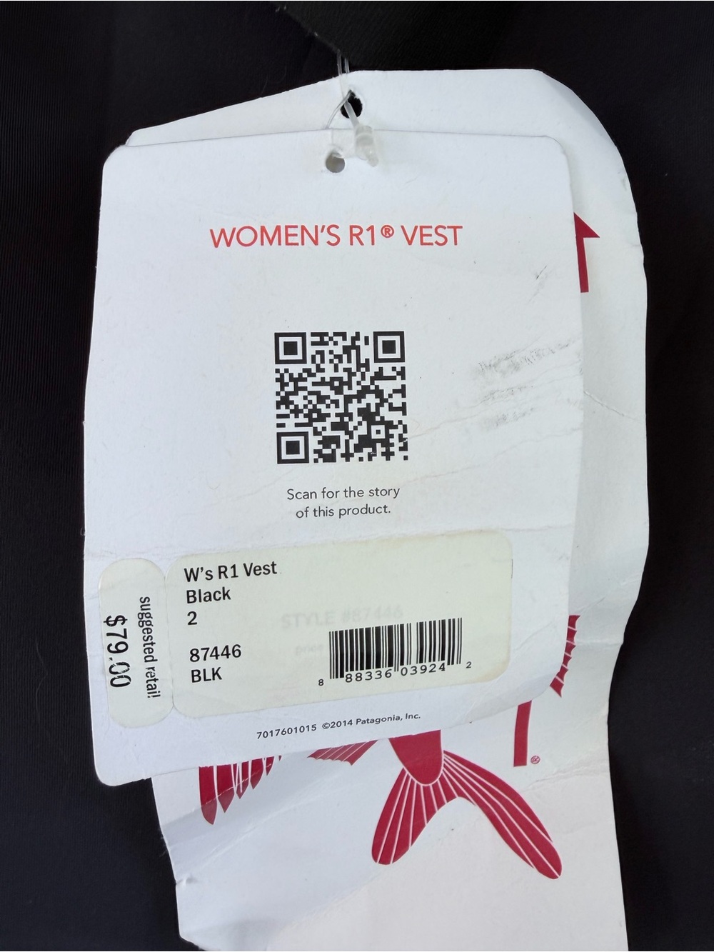Patagonia NWT Woman’s R1 Vest in Black -Sz 2 (65-75 Degree Water) - Picture 6 of 9